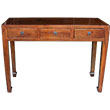 Antique Elm Three Drawers Hall/Console Table