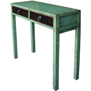 Light Green Painted Console Table
