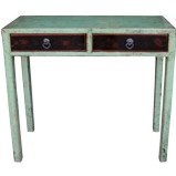 Light Green Painted Console Table