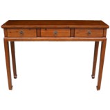 Brown 3-Drawer Hallway Table