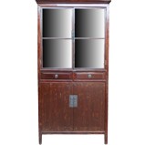 Antique Display Cabinet with Glass Door