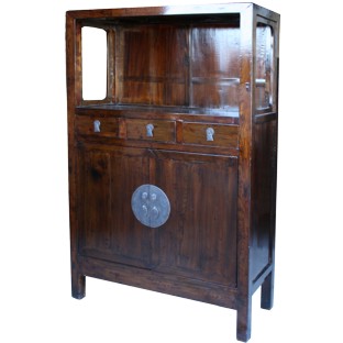 Original Dark Brown Display Cabinet/Book Case