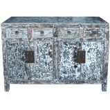 Distressed Grey Chinese Sideboard