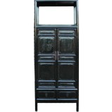 Antique Old Black Display Cabinet/Altar Cabinet 