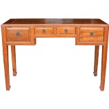 Original Brown Four Drawers Hall Table Desk
