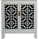 Grey Chinese Medium Cabinet Lattice Door
