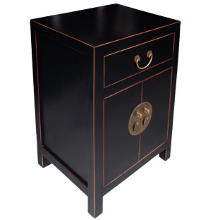 Black Bedside Table