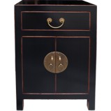 Black Bedside Table