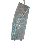 Chinese Wall Hanging - Bamboo Painting on Old Wood Panel