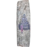 Chinese Wall Hanging - Budda Painting on Old Wood Panel