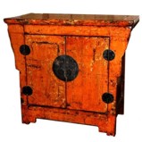 Original Orange Chinese Cabinet