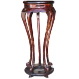 Antique Curved Leg Vase Stand/Plant Table