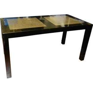 Black Stone Inlay Dining Table