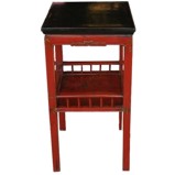 Antique Red Vase Table/Plant Table