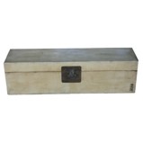 Beige Wide Leather Trunk