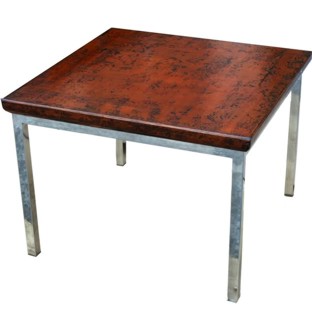Rustic Side Table with Steel legs