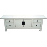 White Lacquer Low Sideboard/TV Unit