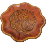 Chinese Gilt Painted Wood Plate