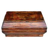 Original Brown Flat Wood Box