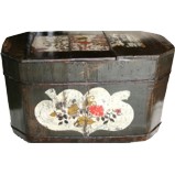 Large Chinese Storage Wood Box with Lid