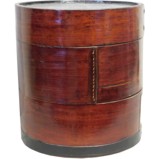 Wooden Round Storage Box