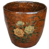 Chinese Vintage Decorative Barrel with Painting