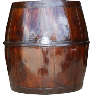 Antique Brown Water Storage Bucket