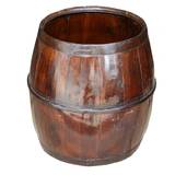 Antique Brown Water Storage Bucket