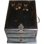 Original Wood Painted Jewellery Box