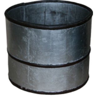 Silver Leaf Chinese Wood Bucket