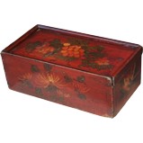 Original Red Painted Wood Box
