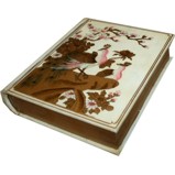 Creamy Book Shape Decoration Box - A4 Size