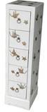 White CD/DVD Storage Cabinet - Butterflies