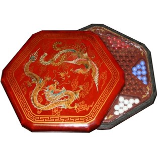 Chinese Checkers Dragon & Phoenix Red