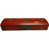 Red Painted Chopstick / Pencil Box