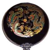 Black Round Dragon Compass