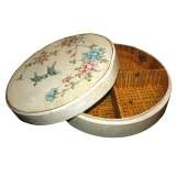 Large Round Creamy Painted Candy Box