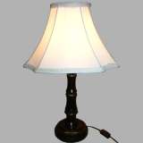 Black Wooden Bamboo Style Base Lamp