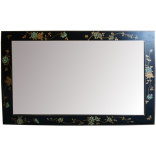 Black Mirror with Painted Frame - Horizontal