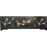 Long Black Painted Low TV Cabinet 170 cm
