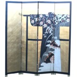 Japanese Kimono With Clothes Rack Screen