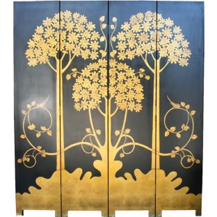The Gold Money Tree Room Divider Screen