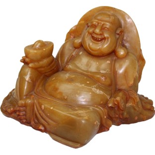 Stone Buddha Maitreya Treasure Holding