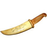 Large Antique Chinese Rib Bone Knife