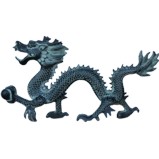 Chinese Bronze Dragon Statue