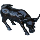 Wall Street Charging Bull Ox Brass 64cm