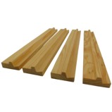 Mahjong Wood Rails Rack Set of 4