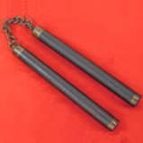 Hard Wood Nunchucks with Brass Fittings