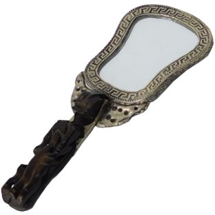 Vintage Hand Mirror - Fan Shape