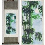 Chinese Bamboo Silk Scroll